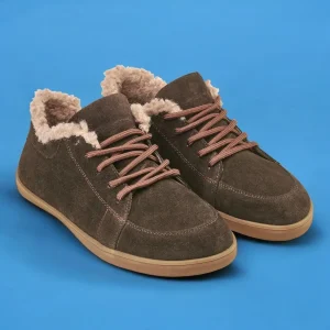 Barefoot Winter Sneakers Zero Drop Suede Leather Shoes
