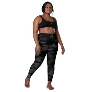 Black Camo Leggings With Pockets