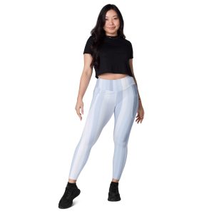 Blue Leggings With Pockets